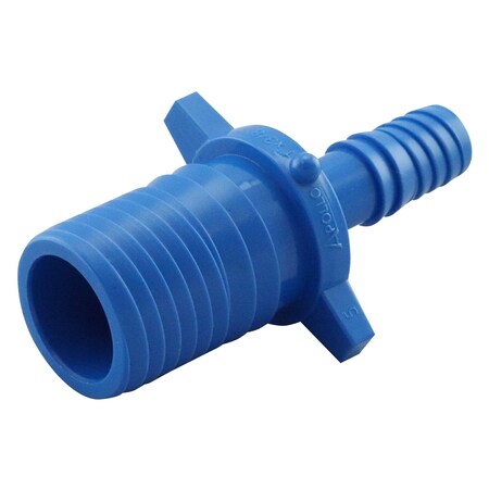 Apollo 1 in. Blue Twister Polypropylene Insert x 3/8 in. Funny Pipe Insert Coupling ABTC138FP